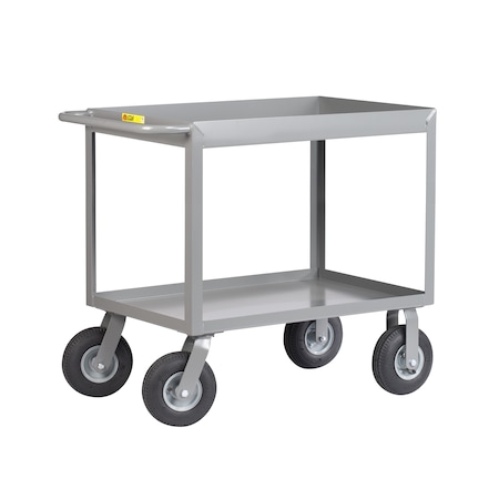 Little Giant Tray Truck, 12 ga. Steel, 1200 lb Load Capacity, 2 Shelves, 36" H DS2436X39P
